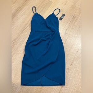 Lulus Cocktail Dress Dark Teal new small